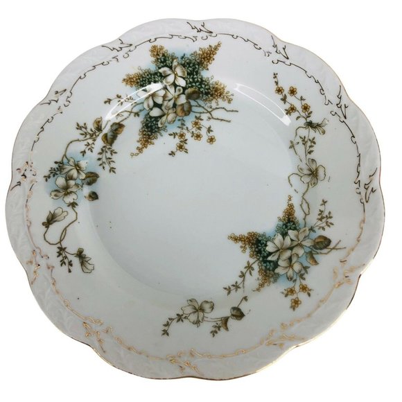 5 Crown Imperial Salad Plates Made Bavaria Germany Floral 7 3/4” CIM18 Porcelain - Picture 7 of 12